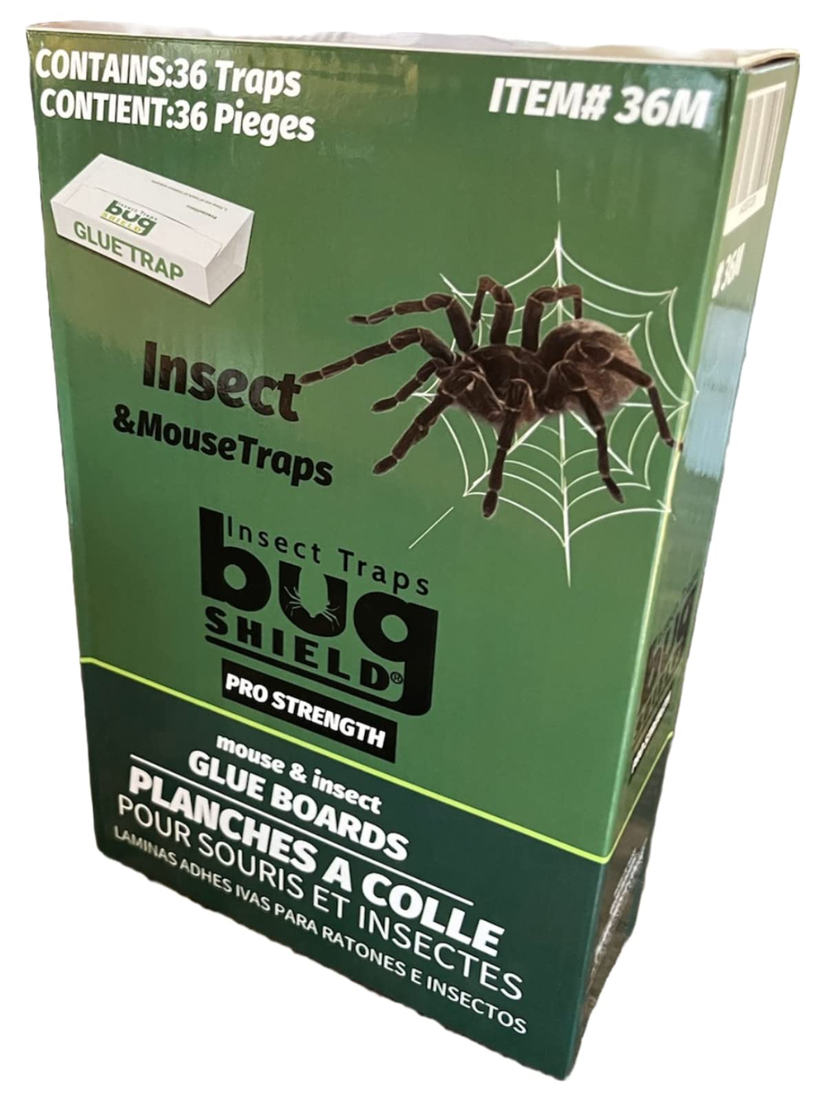 Bug Shield Sticky Glue Traps 36 Glue Boards, All Types of Incets, Spid