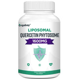 Orgabay Liposomal Quercetin Phytosome 1600 mg,Bromelain 200mg,Zinc 30mg,Vitamin C Turmeric 40 mg,Highest Absorption,Quercetin Complex, 120 Softgels
