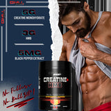 GMU SPORT Strawberry Lemonade Creatine + HMB Powder - 5G Creatine, 3G HMB, 45 Servings (10.7g per). Build Lean Muscle with Creatine 2.0!