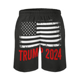 2024 Pro Trump Men's Summer Quick Dry Swim Trunks Casual Board Shorts Beachwear for Boys Men L