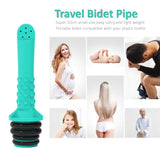 2PCS Backpacking Bidet - Portable Bidet for Toilet - Travel Bidets , Universal Shower Pipe for Traviling, Compatible with Every Bottle. Discreet,Ecological,Mini, Elderly,Sprayer,Personal,Handheld