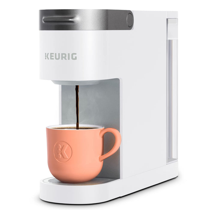 Keurig K-Slim Single Serve K-Cup Pod Coffee Maker, Multistream Technology, 3 Brew Sizes, Slim and Sleek Design, 46oz Removable Reservoir, White