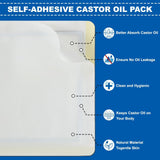 20 Pack Organic Castor Oil Pack Wrap,Self-Adhesive Organic Castor Oil Pack Kit,Flexible Highly Absorbent Castor Oil Wrap Packs for Better Absorb Castor Oil and Anti Oil Leak(Oil Not Included)