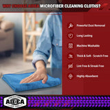 AIDEA Microfiber Cleaning Cloths-150PK, Microfiber Towels for Cars, Premium All-Purpose Car Cloth, Lint-Free Rags, Absorbent Microfiber Cloth for SUVs, House, Kitchen, Window-12×12"