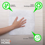 Kitchen + Home Paper Towel Alternative – Heavy Duty Washable Reusable Rayon Towels Made From Bamboo - One roll replaces 6 months of towels! 2 Pack