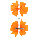 3 inch Pinwheel Hair Bow Clips For Girls (80Colorsx2)