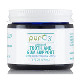 PurO3 Tooth and Gum Support (Peppermint & Stevia) - Ozonated Oil for Teeth