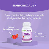 BariMelts ADEK - 2 Month Supply (60 Fast-Dissolving Tablets) - Post-Op Bariatric Vitamins with Vitamin A, Vitamin D, Vitamin E and Vitamin K