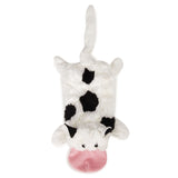 Grriggles US5460 14 14 Farm Friend Unstuffies Dog Squeak Toy, Small Cow