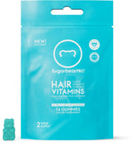 SugarbearPro Hair Vegan Vitamin Gummies for Luscious Hair with Biotin, Vitamin E, B12, Iodine, Folic Acid, Inositol, Coconut Oil - Hair and Nails Supplement for Women & Men (14 Days Supply)