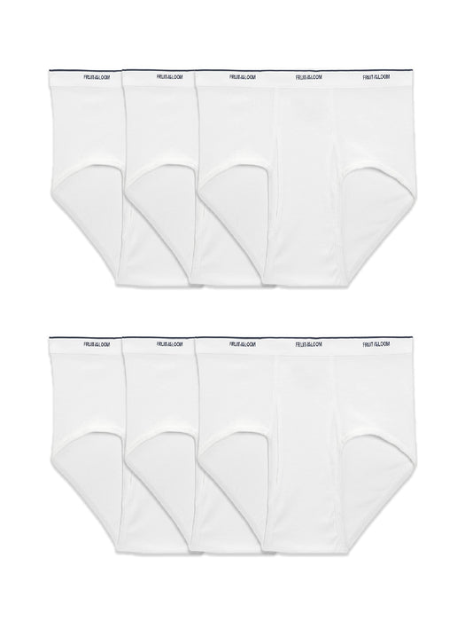 Fruit of the Loom mens Tag-free Cotton Briefs Underwear, Big Man - 6 Pack White, 3X-Large US