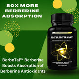 Advanced Bionetix 1500mg Advanced Bioavailability Micronized Berberine Supplement All Natural w/BerbeTal™ Support. 90 Total Capsules