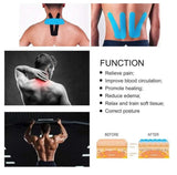 Extra Wide Kinesiology Tape | Water Resistant | for Pain | Back Pain | Knee Pain | Shoulder Pain and Muscle Support | Latex Free | Supports Muscles and Joints | 4 inches x 16.4 Feet |