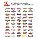 SNK NEOGEO MVSX Home Arcade, Preloaded 50 SNK Neo Geo Official Licenced Retro Games, Support Two players to Play Games Concurrently, Including The King of Fighters/Metal Slug and More