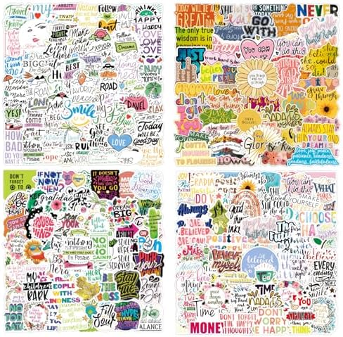 200Pcs Motivational Stickers, Funny Stickers for Adults Students Teachers Employees, Inspirational Stickers for Water Bottles, Laptop Scrapbook,Vision Board Supplies