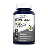 NusaPure Olive Leaf Extract (Non-GMO) 25,000mg - 20% Oleuropein - Vegetarian - Super Strength - No Oil