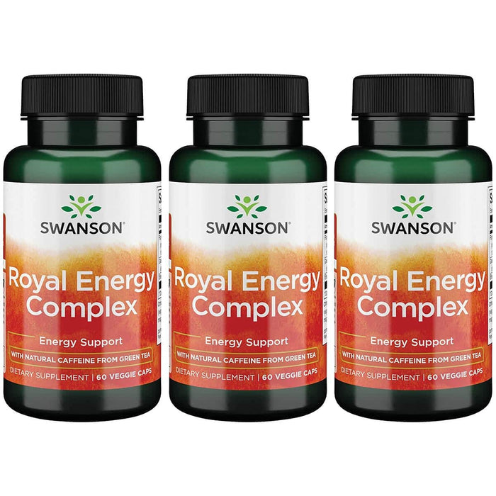 Swanson Royal Jelly Energy Complex 60 Veg Capsules (3 Pack)