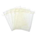 Volanic 100PCS 6X9 Inch Sheer Drawstring Organza Gift Bag Jewelry Pouch Party Wedding Favor Candy Mini Bottle Samples Display Bags