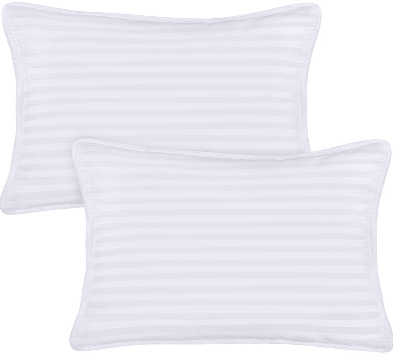 Utopia Bedding Toddler Pillow (White, 2 Pack), 13x18 Pillows for Sleeping, Soft and Breathable Cotton Blend Shell, Small Kids Pillow Perfect for Toddler Bed and Travel (Intended for Age 2 and up)