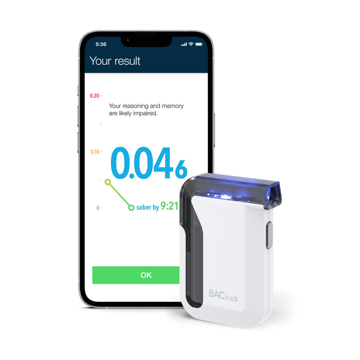BACtrack Mobile Smartphone Breathalyzer | Professional-Grade Accuracy | Wireless Smartphone Connectivity | Compatible w/ Apple iPhone, Google & Samsung Android Devices | Apple HealthKit Integration