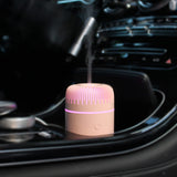 Unee Car Diffuser,USB Plug-in 100ml Small Essential Oil Humidifier Aromatherapy Diffusers for Office Room(Pink)