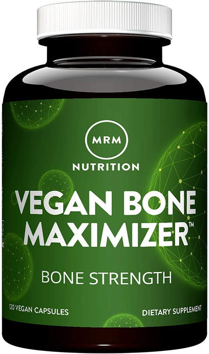 MRM Nutrition Vegan Bone Maximizer | Bone Strength + Density | Organic Certified Algae | with Vitamin K2 + D3 | Clinically Proven | Anti-Aging Nutrition | Gluten-Free | 30 Servings