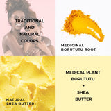 AKWAABA Whipped Shea Butter (Gold Pineapple) | 12 oz | Nourishing, Moisturizing & Hydrating | For All Skin Types