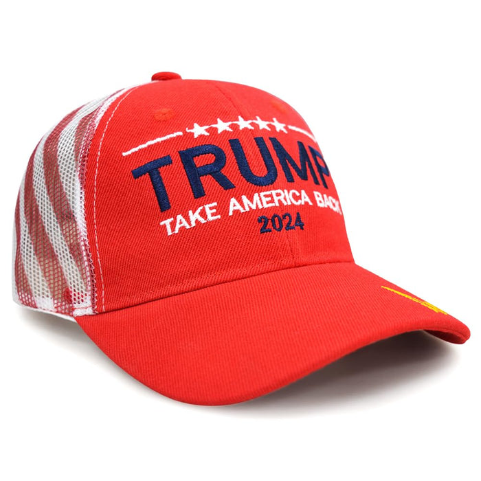 Trump 2024 Hat Make America Great Again Cap Donald Trump Take America Back MAGA USA Adjustable Baseball Hat (Take America Back Trucker 1.0)