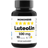 MONOHERB Luteolin 100 mg - 90 Vegetarian Capsules - Made in USA