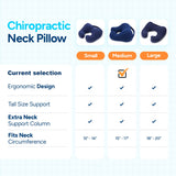 Sunnybay Chiropractic Neck Pillow Recliner- Travel Pillow for Neck Therapy, Stress & Pain Relief - Therapeutics Neck Pillow - Original Neck Support (Large, Navy Blue)