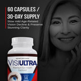 VisiUltra Eye Supplements for Adults - Best Capsules for Eye Health - Includes Vitamin & Mineral for Healthy Clear Vision - Capsules for Eyesight Improvement (3 Pack)