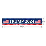 Donald Trump 2024 Banner 120" x 20" Decorations Take America Back Blue Red Star America Yard Sign Flag Outdoor Decorations Garden Banner Sign Yard Advertising Hanging Decor (2024 Trump)