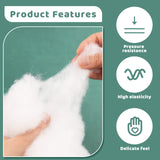 Jmuiiu 600g Polyester Fill, Premium Polyester Fiberfill, Recycled Polyester Fiber, High Resilience Stuffing Fluff Fiberfill for Pillow Filling, Christmas Dolls DIY, and Home Decors Projects