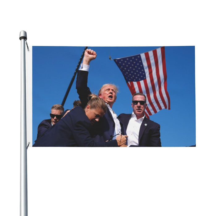 Trump Shooting Flag Trump Shooting Flag Trump 2024 Flags 3x5 Double Sided Outdoor Flag Tapestry Gifts