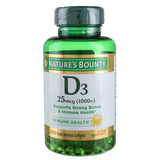 Nature's Bounty Vitamin D3-1000 IU, Rapid Release Softgels 250 ea (Pack of 2)