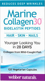 Webber Naturals Marine Collagen30, 120 Vegetarian Capsules