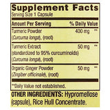 Spring Valley Turmeric Curcumin 500mg with 50mg Ginger Powder Twin Pack 180 Vegetarian Capsules