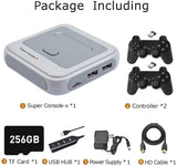 Kinhank Super Console X Retro Video Game Console Built in 117,000+ Games,Emulator Console Compatible with Most Emulators,Game Consoles for 4K HD Output,5 Players,LAN/WiFi,2 Gamepads(SX-256GB)