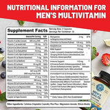 Mens Daily Multivitamins & Multimineral Supplement for Energy, Focus, Stamina & Performance. Multivitamin for Men with A, C, D, E, B12, Zinc, Calcium & More. Mens Vitamins Made in USA. 60 Capsules
