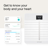 Withings Body Cardio - Premium Wi-Fi Body Composition Smart Scale, Tracks Heart Rate, BMI, Fat, Muscle Mass, Water Percent, Digital Bathroom Scale, App Sync Via Bluetooth or Wi-Fi