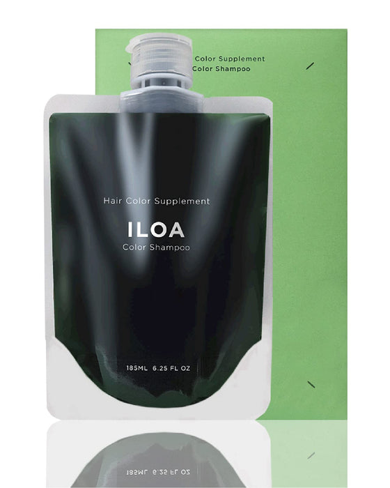 ILOA Hair Color Supplement ILOA Color Shampoo Matte Green Salon Exclusive Anti-Fading 185ml