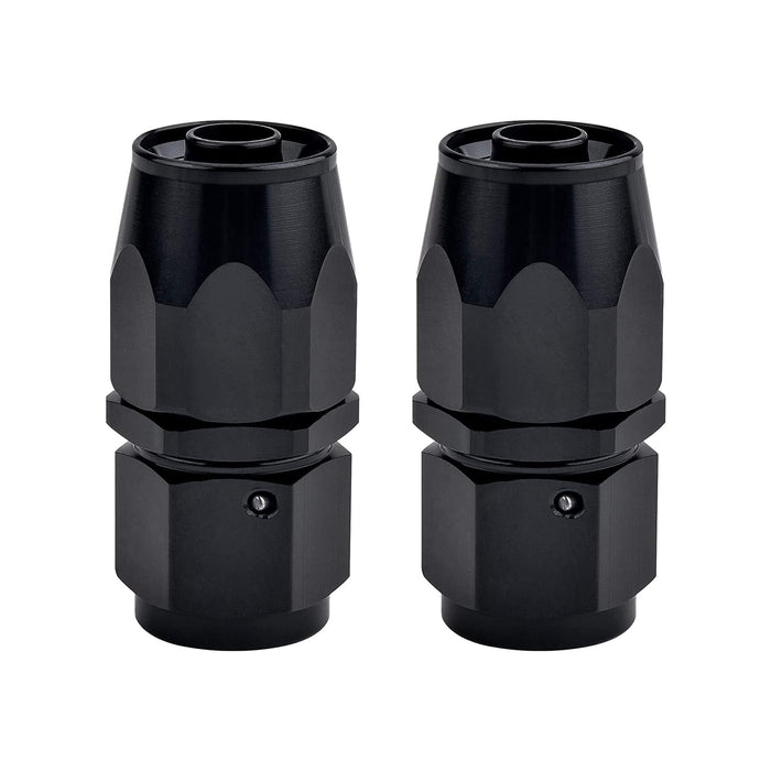 EVIL ENERGY 10AN Hose End Fitting Straight Swivel for CPE Braided Hose Black 2PCS