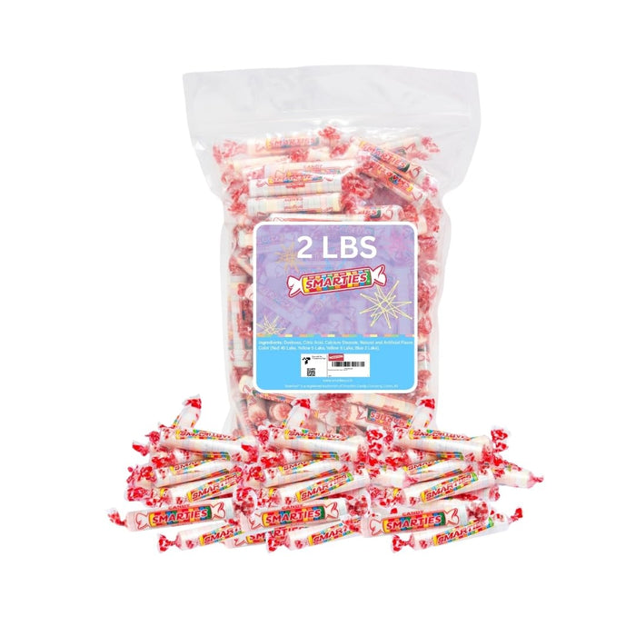 Smarties Candy Bulk Rolls Original Flavor - Gluten & Vegan Free - Classic Sweetness From Family Owned Company Since 1949, Peanut Free & Dairy Free - Perfect Halloween Candy - 2 Pound Bag
