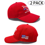 Trump Hat 2024, MAGA Hat, 2 Pack Make America Great Again Hat, Trump Merchandise, 45 47 Hat, Donald Trump Hats for Men Women 2024, Campaign Hat Trump Cap Red