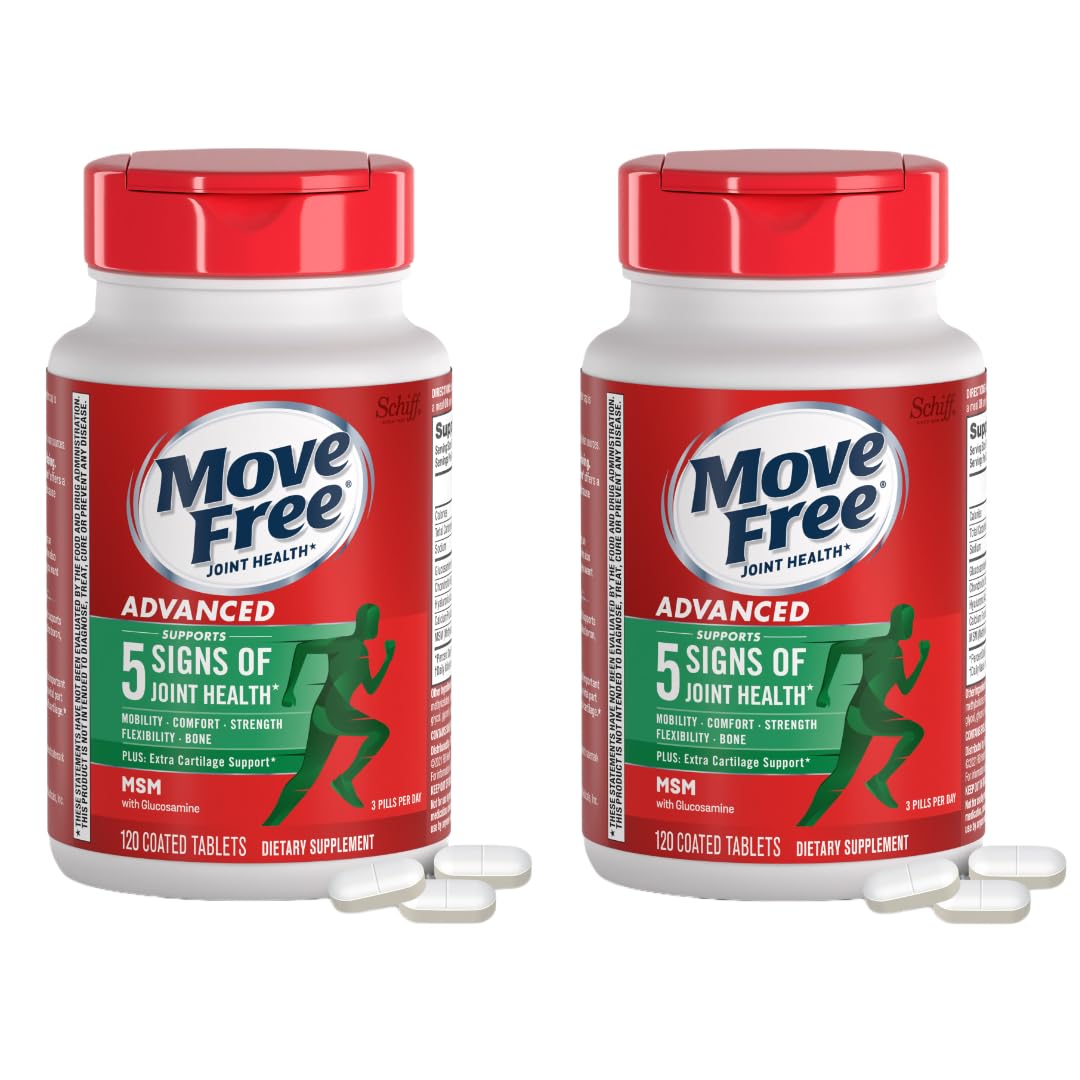 Move Free Advanced Plus MSM with Glucosamine & Chondroitin , 120 Count