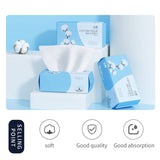 2 Pack Cotton Facial Dry Wipes 100 Count, Deeply Cleansing Disposable Face Towel Cotton Tissue, Multi-Purpose for Skin Care, Make-up Wipes, Face Wipes and Facial Cleansing(200 Count)