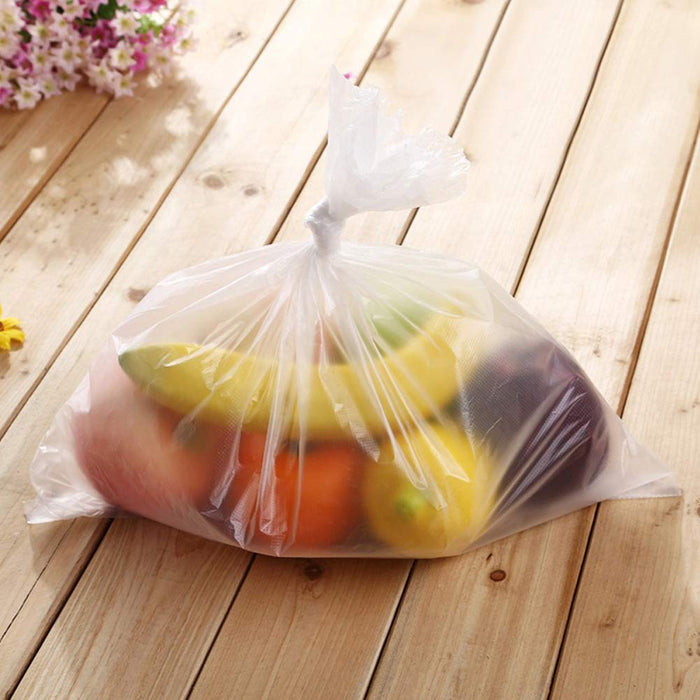 14" X 20" Plastic Produce Bag on a Roll, Clear Food Storage Bags for Bread Fruits Vegetable, 350 Bags/Roll