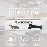 Garsum Sticky Mouse Trap, Peanut Butter Scent Glue Traps, Heavy Duty Pest Board Insect Spider Mice, Extra Strength Trampas para Ratones Indoor for Home, 10/20/40/80 Packs