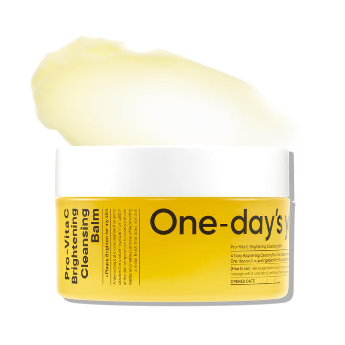 One-day's You Pro-Vita C Brightening Cleansing Balm, 4.2 fl oz (120 ml), Korean Cosmetics, Makeup Remover, Makeup Removal, Cleansing, Moisturizing, Pro-Vita C Brightening Cleansing Balm