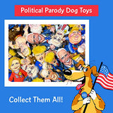 FUZZU Donald Trump Political Parody Novelty Durable Dog Chew Toy with Squeaker, Small 12"